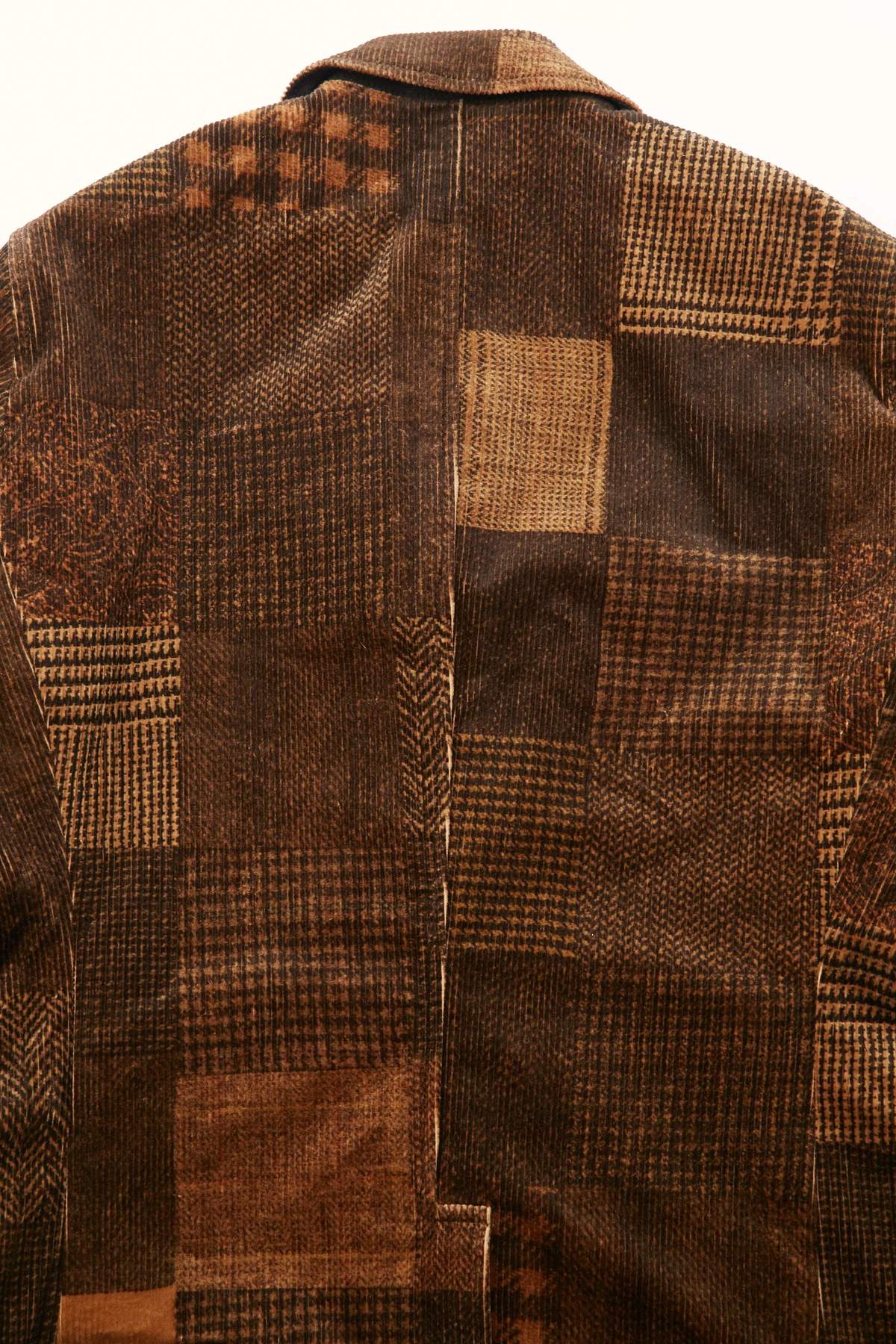 Beams Plus 3B Corduroy Patchwork Print Jacket - Brown | Garmentory