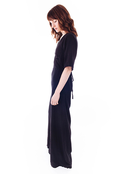 esby Wide Leg Duffy Jumper in Black esby Wide Leg Duffy Jumper in Black