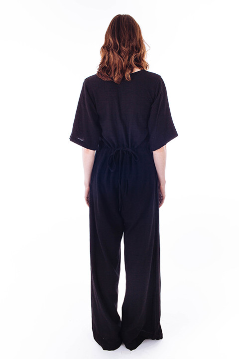esby Wide Leg Duffy Jumper in Black esby Wide Leg Duffy Jumper in Black