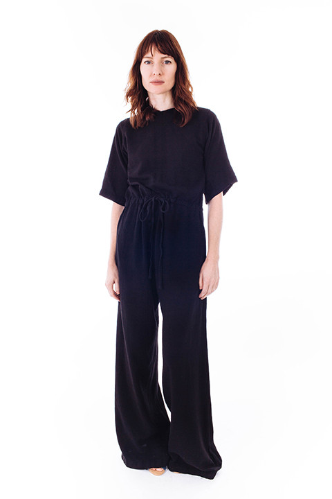 esby Wide Leg Duffy Jumper in Black esby Wide Leg Duffy Jumper in Black