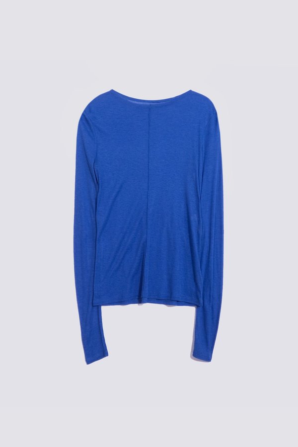 Assembly Rib Longsleeve Mockneck - Cobalt Assembly Rib Longsleeve Mockneck - Cobalt