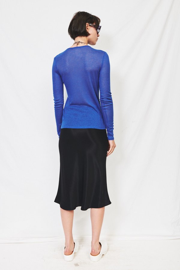 Assembly Rib Longsleeve Mockneck - Cobalt Assembly Rib Longsleeve Mockneck - Cobalt