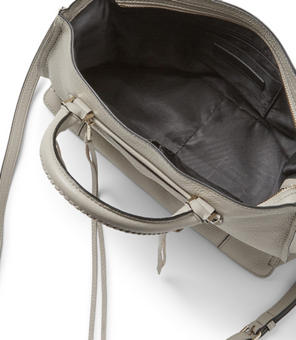 Sac Fourre-tout Rebecca Minkoff 'Regan' En Cuir Amande - Grand Modèle Avec Franges - Occasion Propre