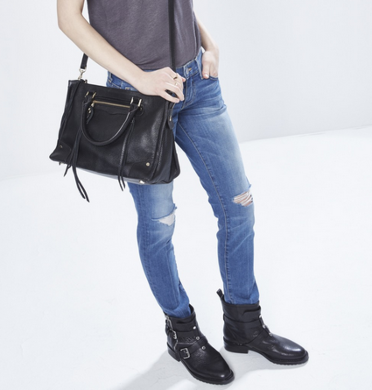 Rebecca Minkoff Regan Satchel in Putty - Image 5 of 5