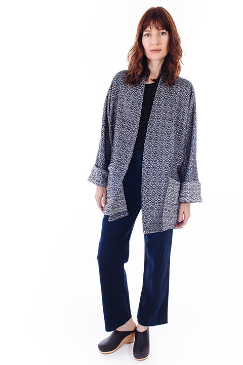 REIF HAUS Yoko Jacket in Navy Tweed REIF HAUS Yoko Jacket in Navy Tweed