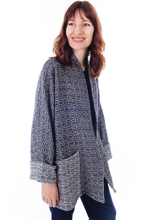 REIF HAUS Yoko Jacket in Navy Tweed REIF HAUS Yoko Jacket in Navy Tweed