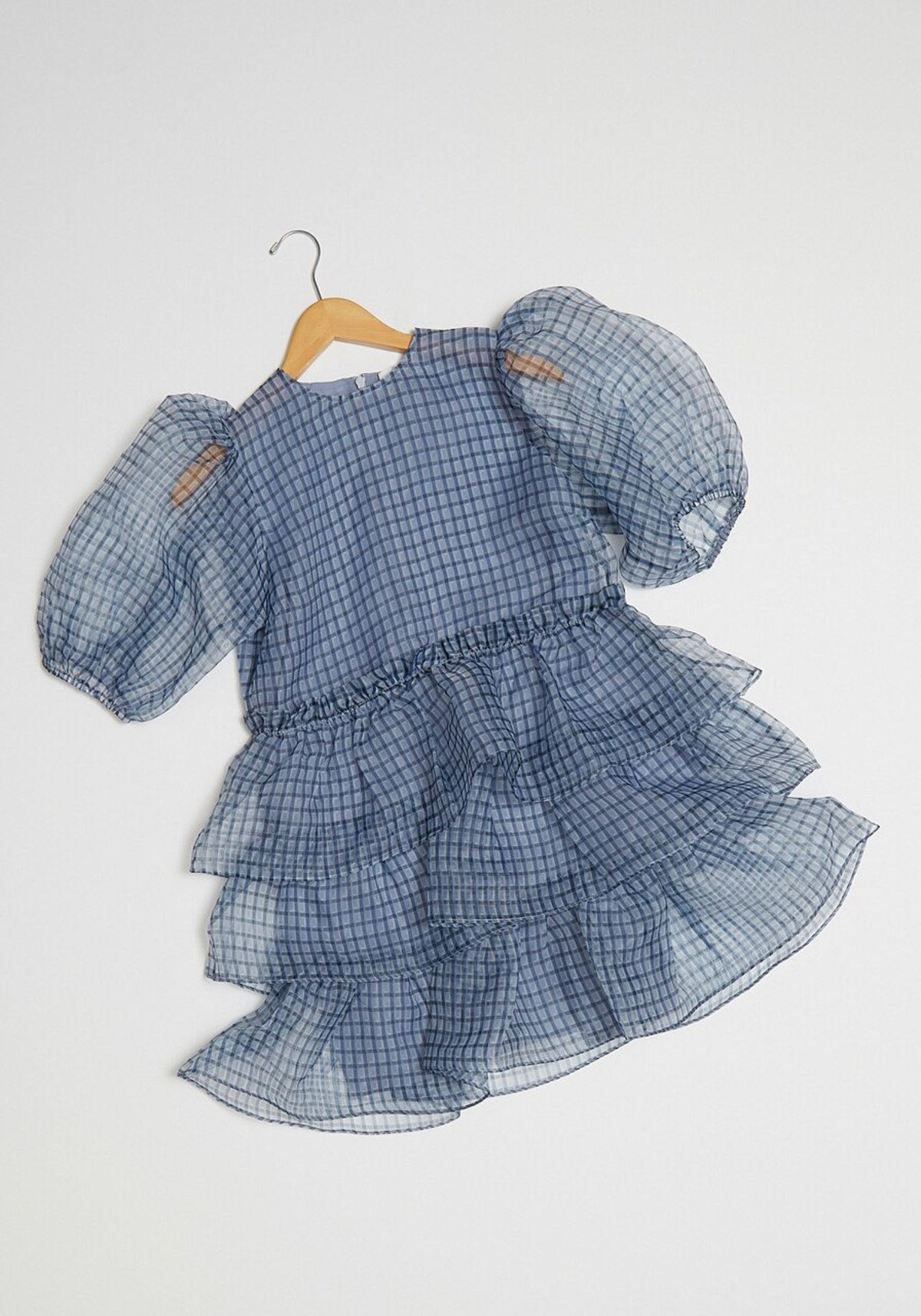 open lace back dress Long-sleeved tulle dress for children in soft purple hue – MarMar Copenhagen main image 1