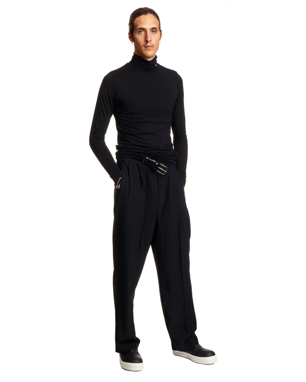 AMBUSH◆トップス/S/ポリエステル/BLK/無地/fur cropped turtleneck AMBUSH Spike Turtleneck | italist