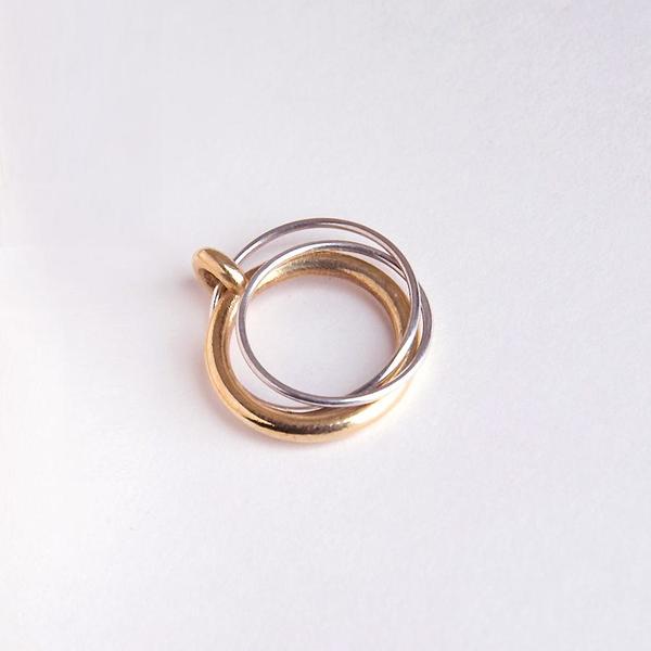 Metalepsis Projects Ternary Ring - Silver/Brass Metalepsis Projects Ternary Ring - Silver/Brass