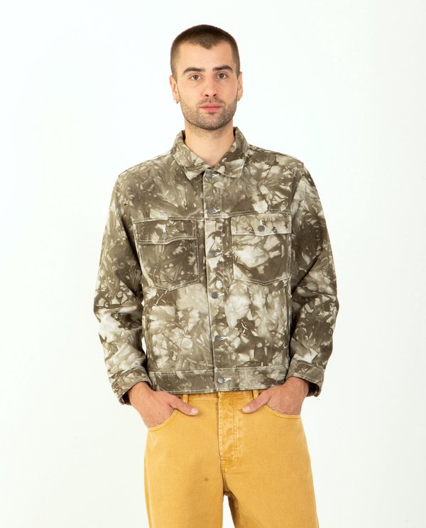 ジャケット・アウター Stussy Dyed Ranch Jacket Olive 115506 Stussy Dyed Ranch Jacket Olive 115506