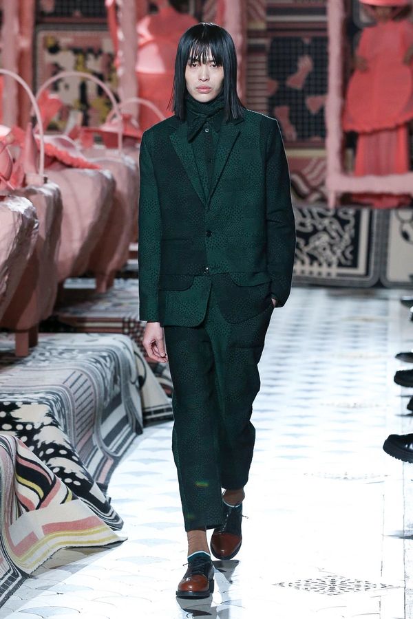 HENRIK VIBSKOV Ants Blazer - Green Black Showertiles | Garmentory