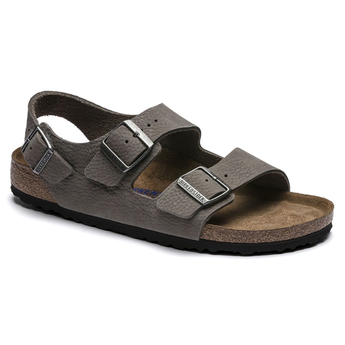 Totem Brand Birkenstock Milano Sandal Soft Whale Gray