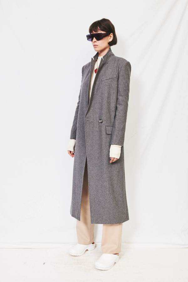 Assembly Long Wool Coat - Grey Assembly Long Wool Coat - Grey