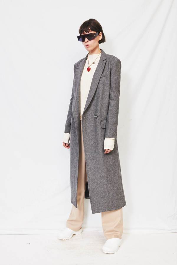 Assembly Long Wool Coat - Grey Assembly Long Wool Coat - Grey