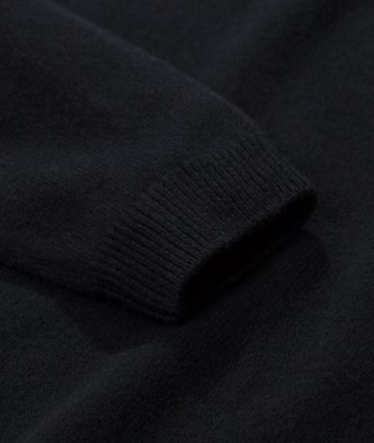 Norse Projects Sigfred Lambswool Sweater - Black | Garmentory