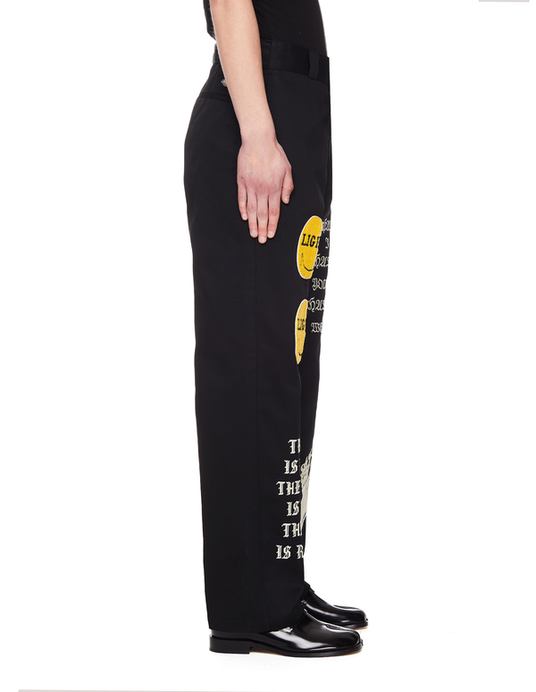 Saint Michael Straight Embroidered Trousers Dickies - Black