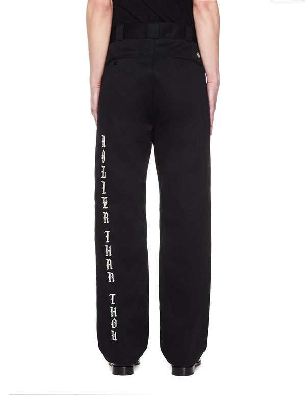 Saint Michael Straight Embroidered Trousers Dickies - Black
