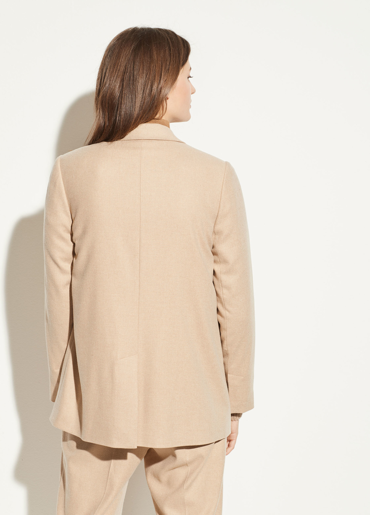 Vince Boyfriend Flannel Blazer H Oatmeal Garmentory