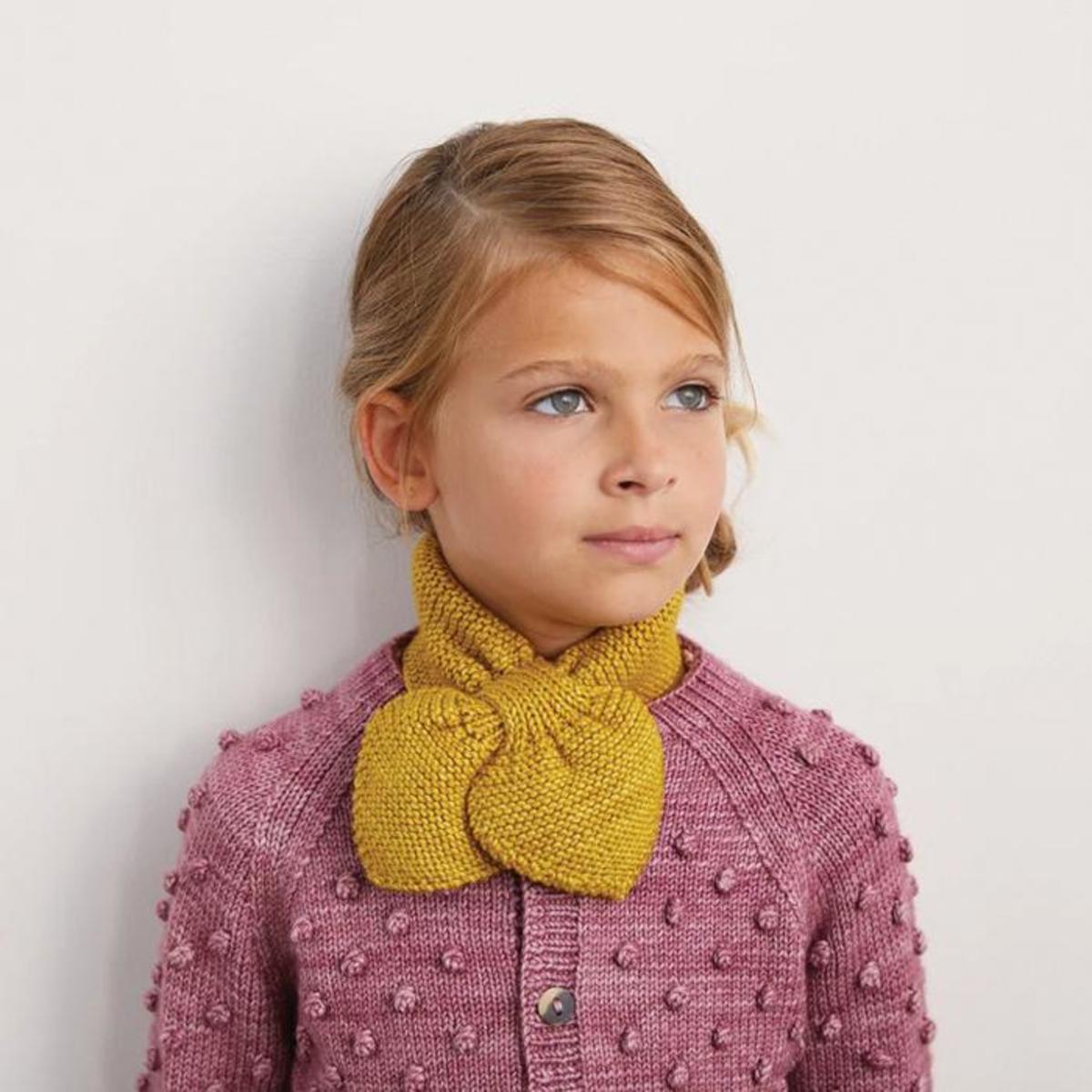 misha&puff■Sledding Scarf■Blush Adult Popcorn Cardigan | Digital Knitting Pattern | Misha & Puff