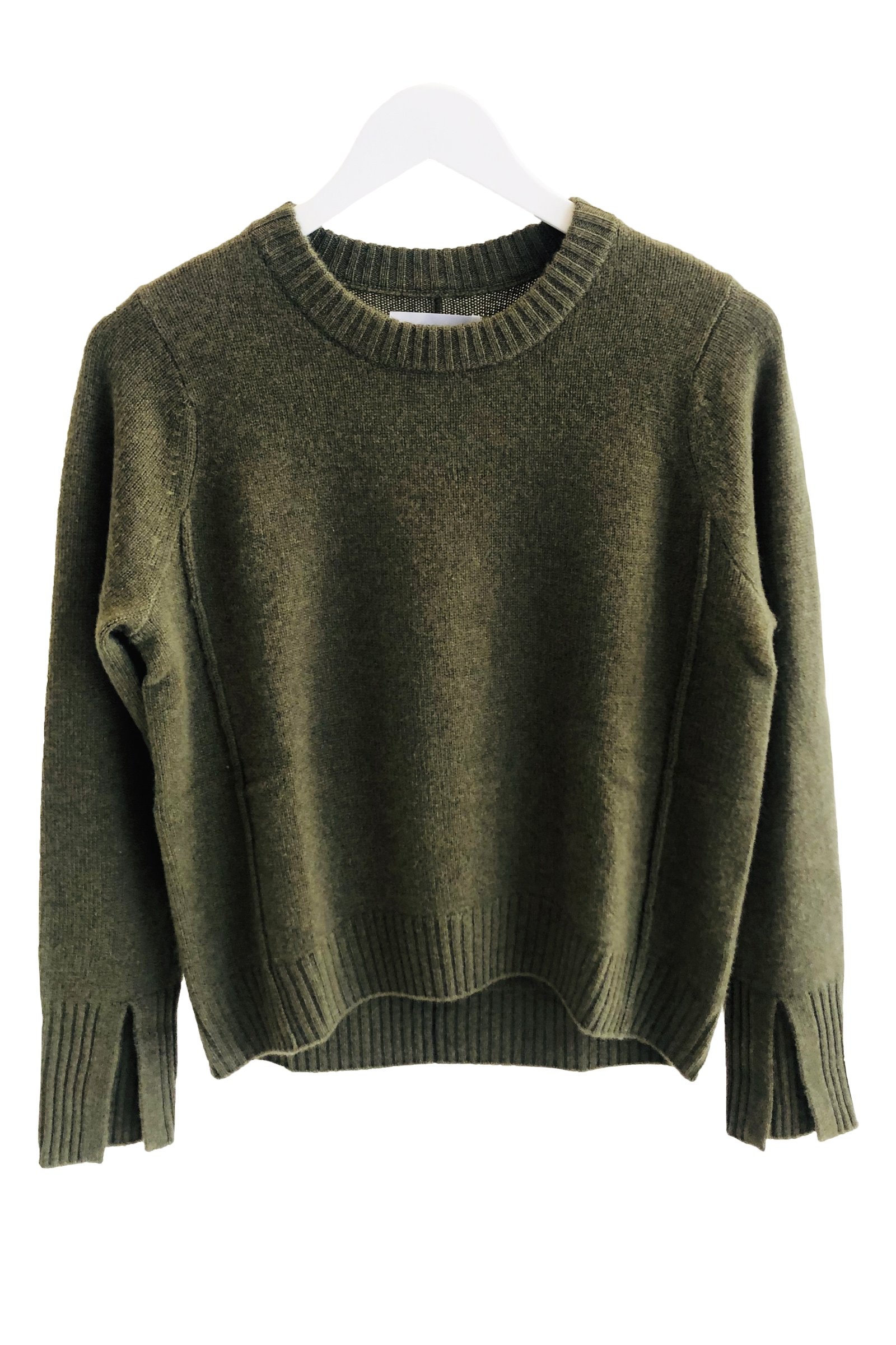 Not Shy Fuentes Cashmere Sweater Army Green Garmentory