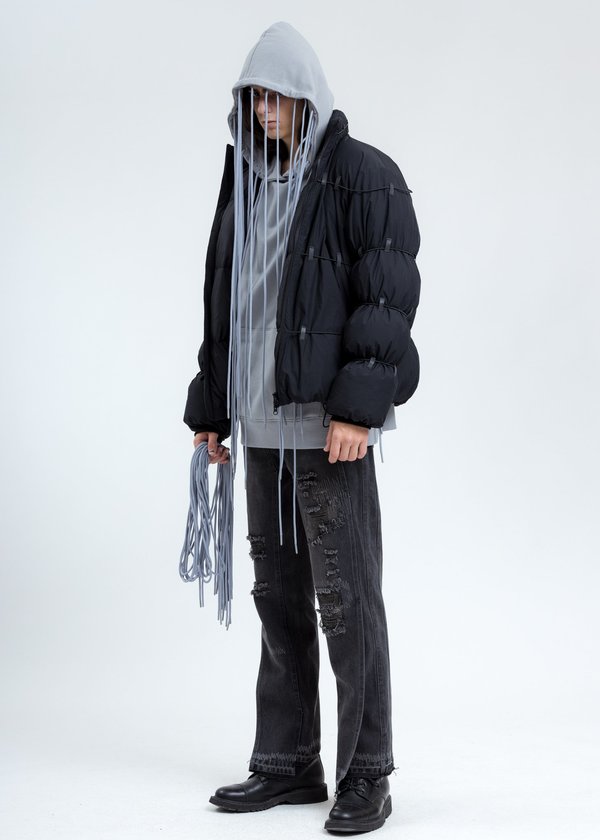 POST ARCHIVE FACTION (PAF) B1.2 Down Center - BLACK | Garmentory