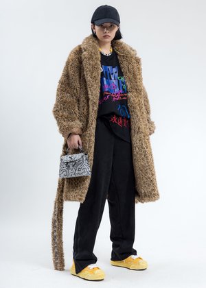 トップス doublet MESSAGE EMBROIDERY LONG SLEEVE Doublet Message Embroidery Long Sleeve - Black | Garmentory