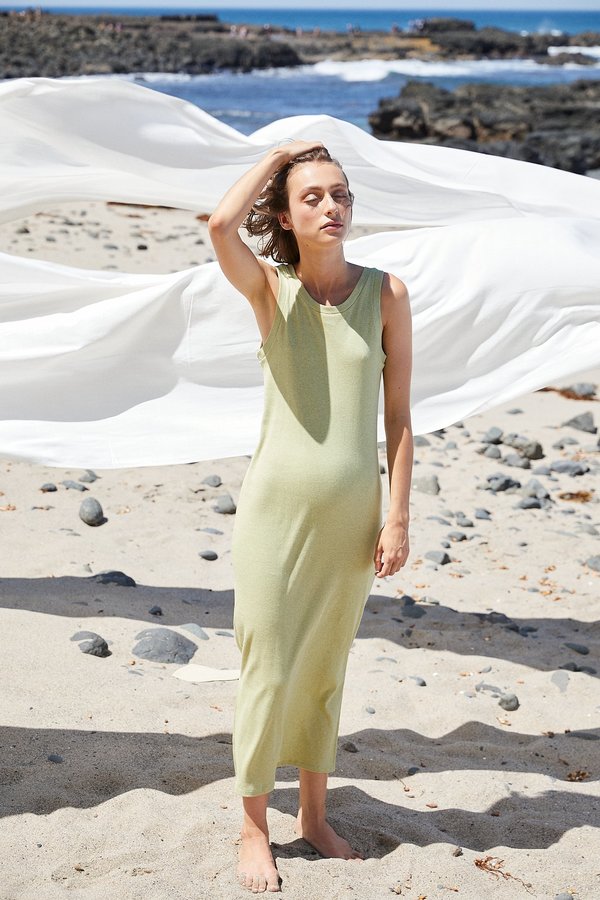 Lois Hazel Rib Tank Dress - Pistachio Lois Hazel Rib Tank Dress - Pistachio