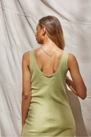 Lois Hazel Rib Tank Dress - Pistachio Lois Hazel Rib Tank Dress - Pistachio