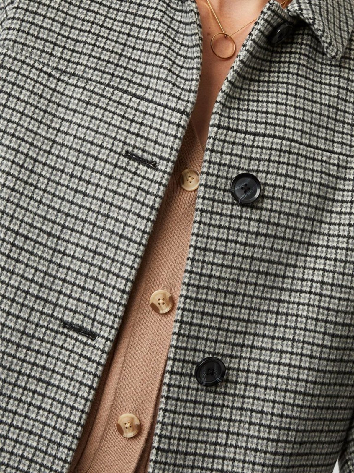 Great Plains Elliot Coat - Black/Milk - Image 4 of 4