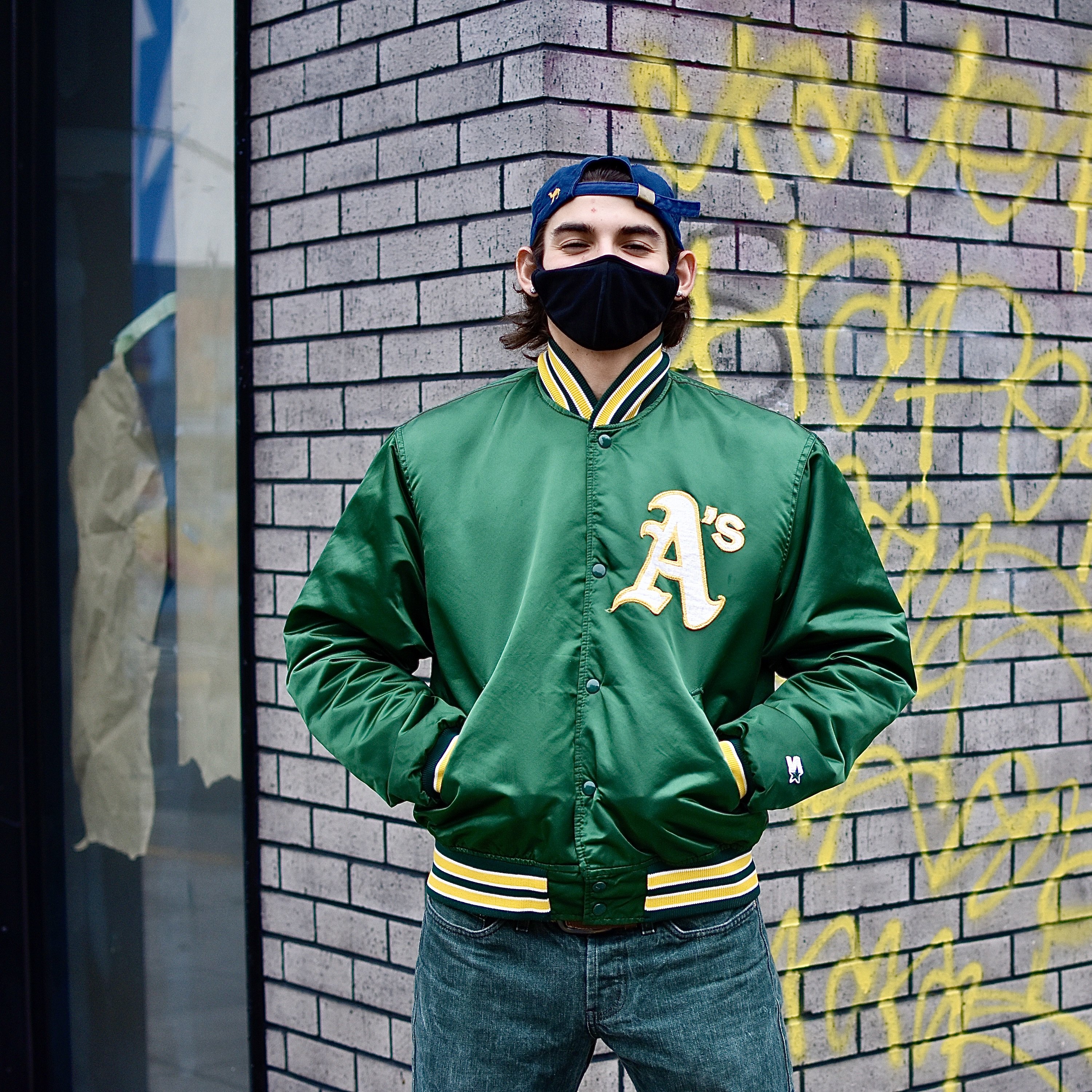 Vintage Starter Oakland Athletics Satin Jacket green Garmentory