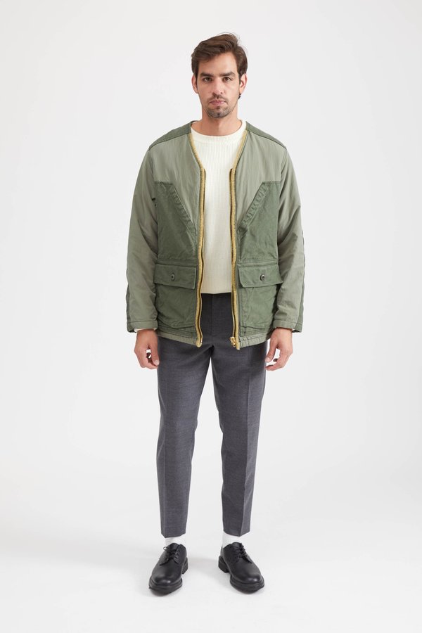 Sage de Cret FIELD JACKET IN NYLON COTTON - KHAKI | Garmentory