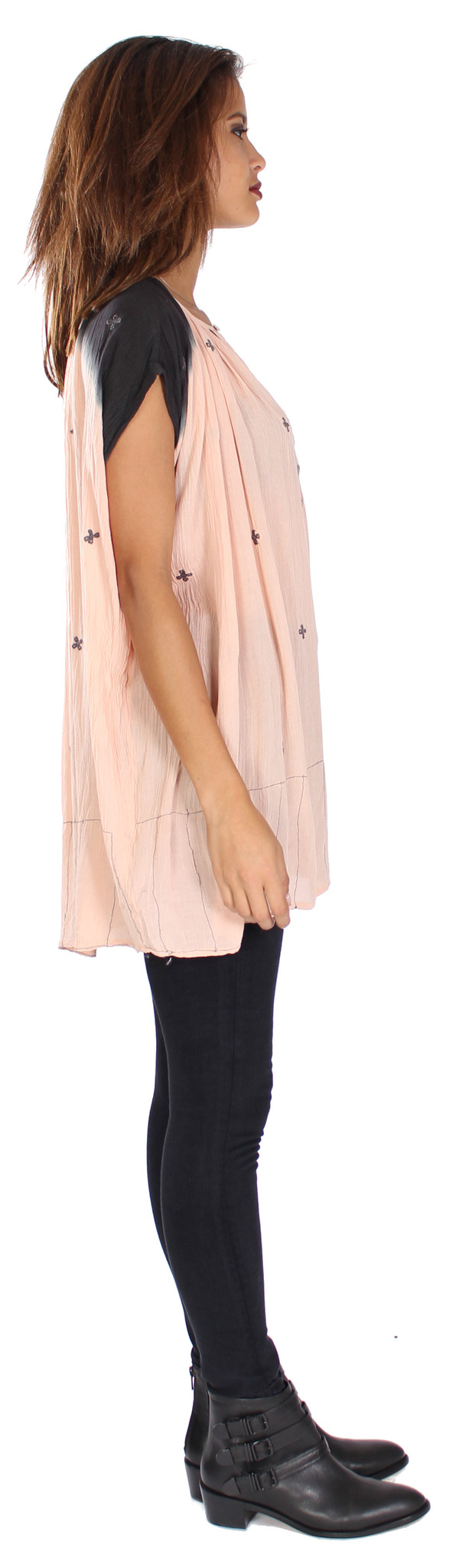 Hazel Embroidered Tie Dye Tunic Hazel Embroidered Tie Dye Tunic