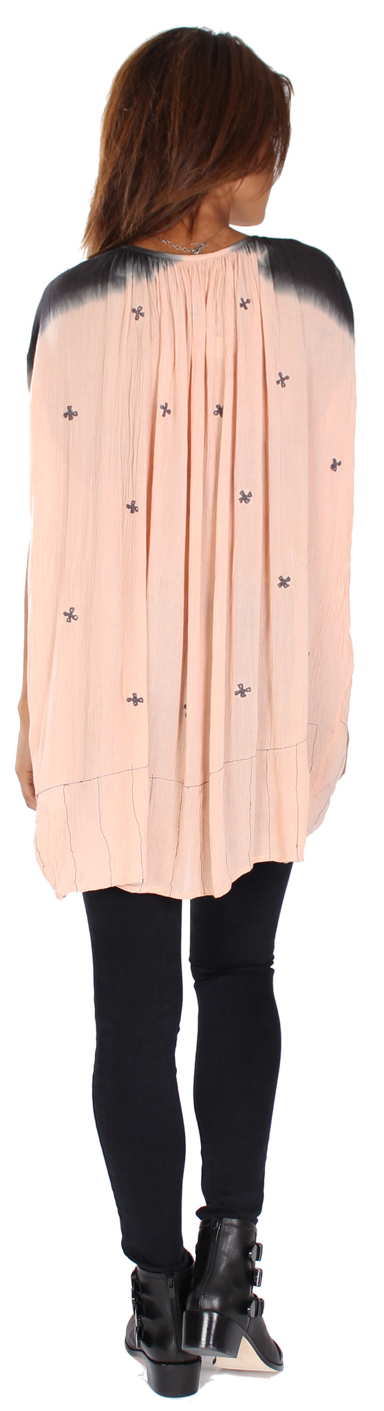 Hazel Embroidered Tie Dye Tunic Hazel Embroidered Tie Dye Tunic