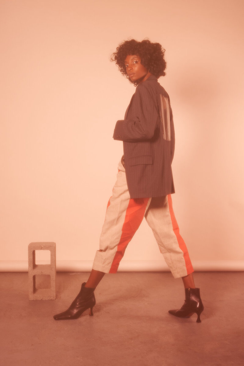 LAURS KEMP Reworked Window Blazer