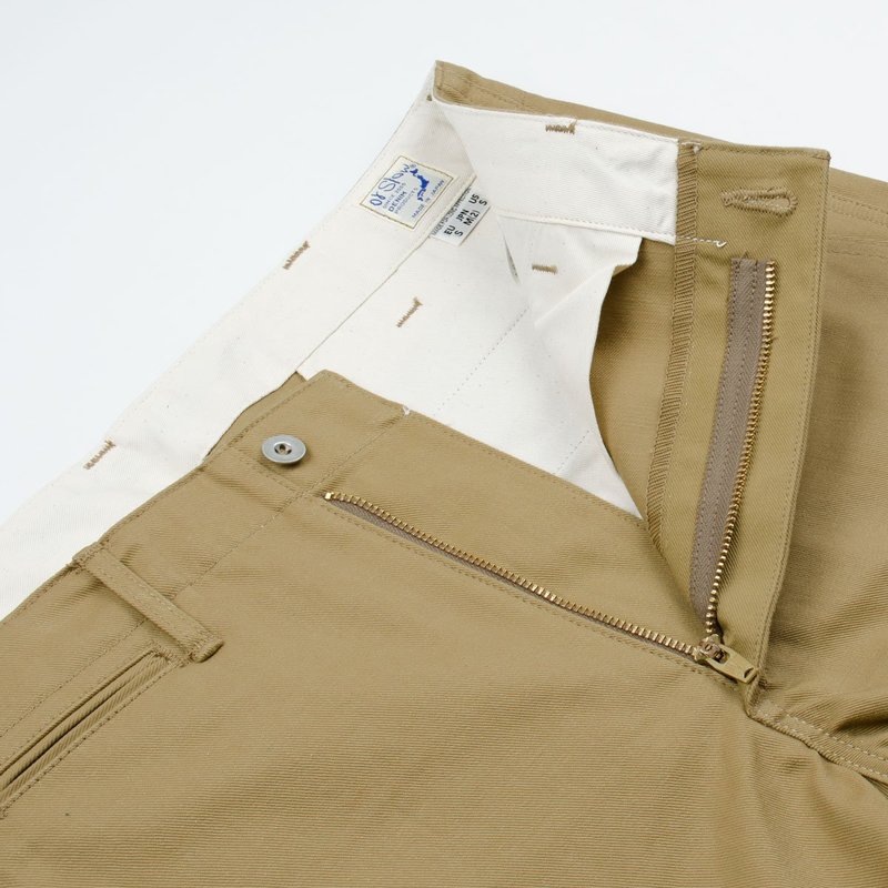 orSlow Slim Fit Army Trousers Chinos - Khaki Beige | Garmentory