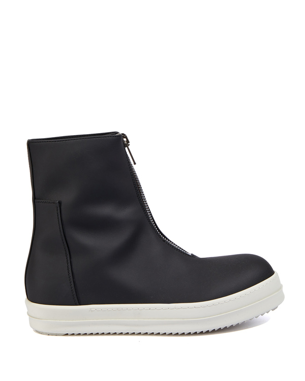 Rick Owens DRKSHDW Front Zip Sneakers - Black | Garmentory