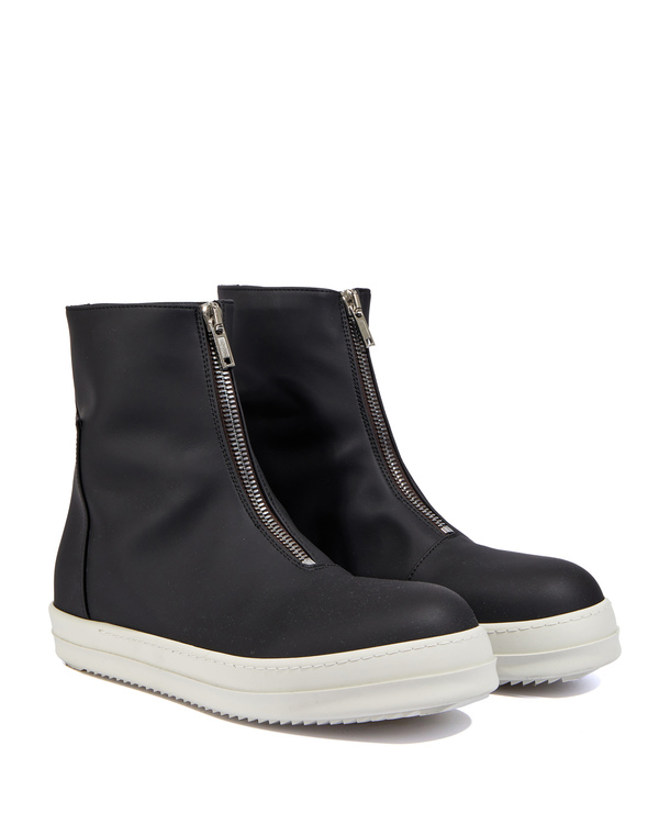 Rick Owens DRKSHDW Front Zip Sneakers - Black | Garmentory