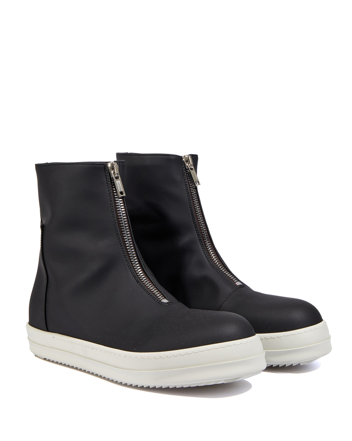 Rick Owens DRKSHDW Front Zip Sneakers - Black | Garmentory