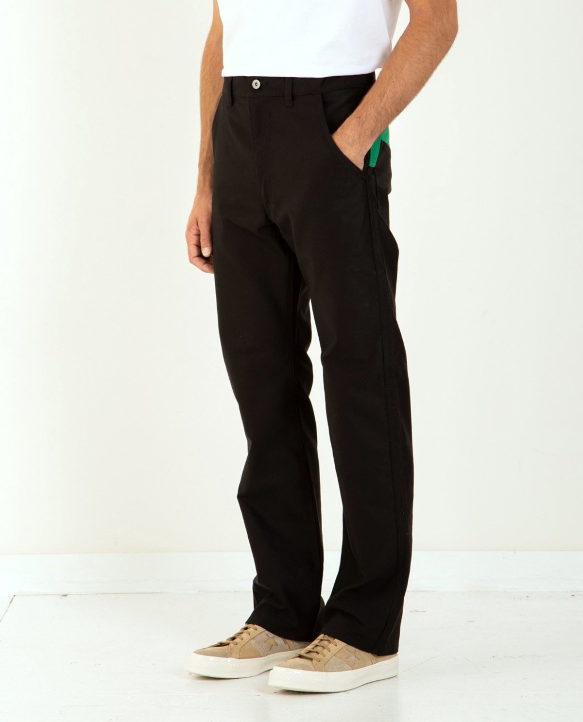 【ぺこ♡さん専用】color palette trousers / black Color-Block-Panel-Pant-