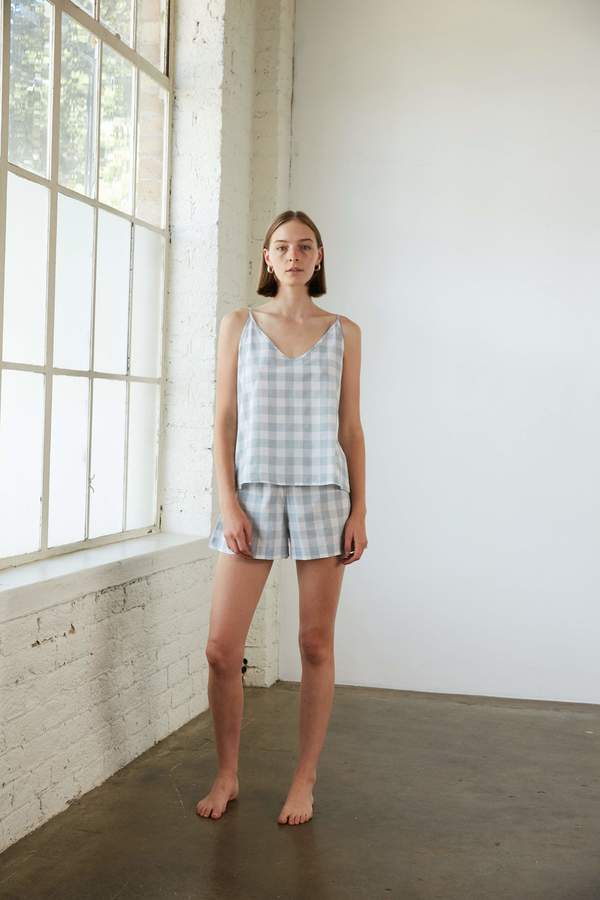 General Sleep Summer Set lounge - Mist Gingham General Sleep Summer Set lounge - Mist Gingham