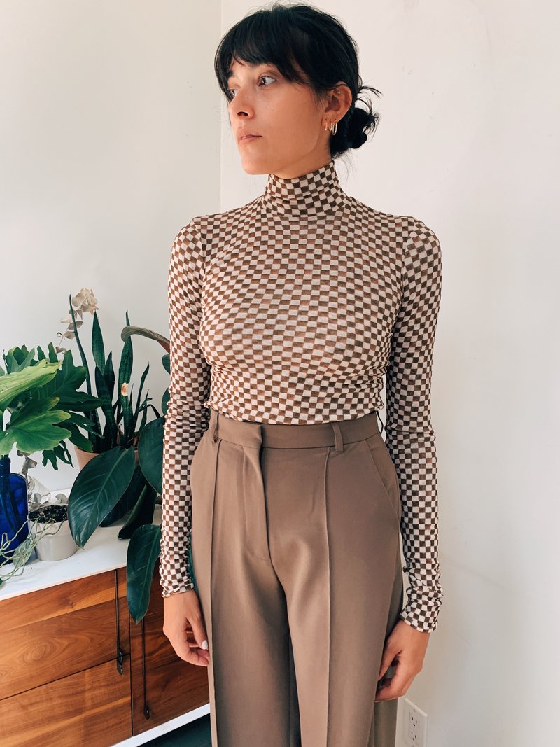 Mesh Jersey Turtleneck Nanushka Turtleneck Larson Turtleneck In