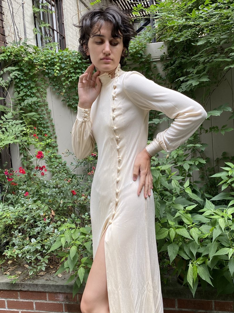 Vintage Halston Silk Jersey Dress | Garmentory