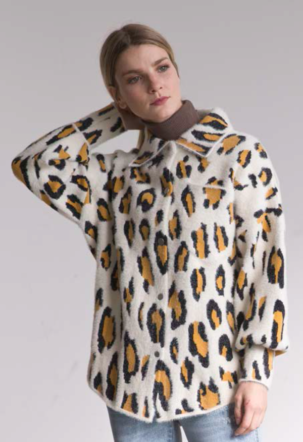 Six Crisp Days Barcin Jacket - Leopard Six Crisp Days Barcin Jacket - Leopard