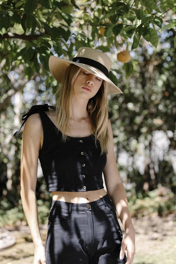 Six Crisp Days Marit Top - Black Six Crisp Days Marit Top - Black