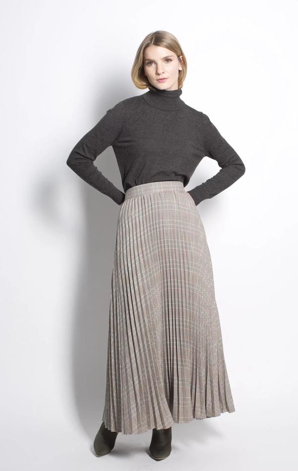 Six Crisp Days Moska Skirt - Grey Plaid Six Crisp Days Moska Skirt - Grey Plaid