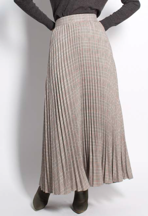 Six Crisp Days Moska Skirt - Grey Plaid Six Crisp Days Moska Skirt - Grey Plaid