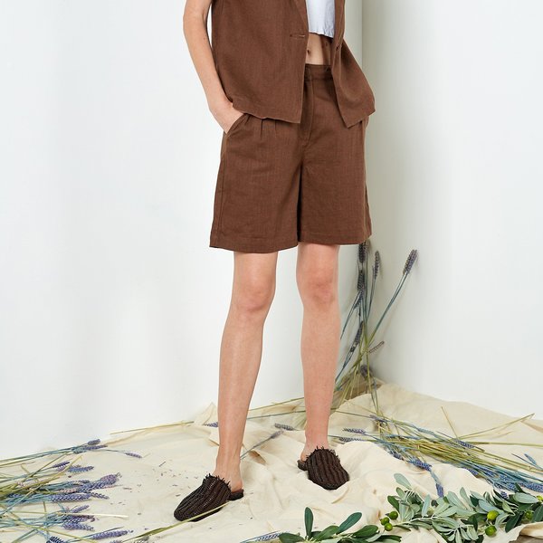Six Crisp Days Zalten Shorts - Brown Six Crisp Days Zalten Shorts - Brown