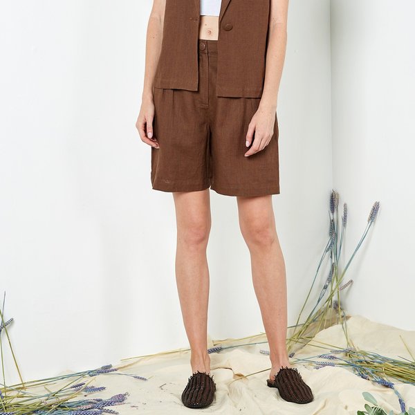 Six Crisp Days Zalten Shorts - Brown Six Crisp Days Zalten Shorts - Brown