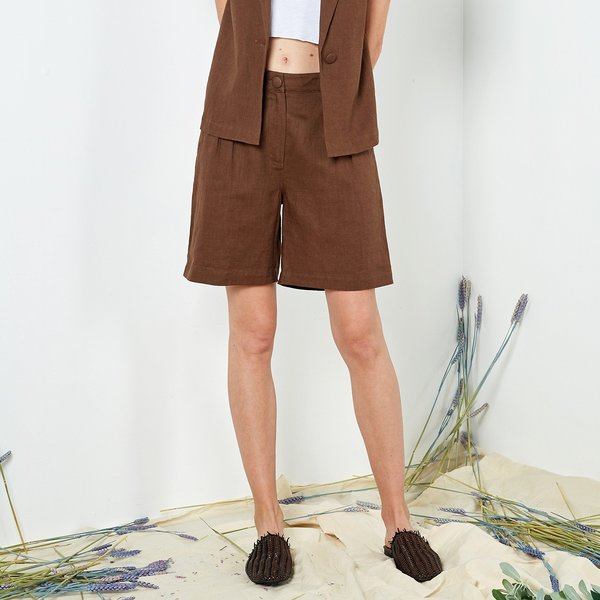 Six Crisp Days Zalten Shorts - Brown Six Crisp Days Zalten Shorts - Brown