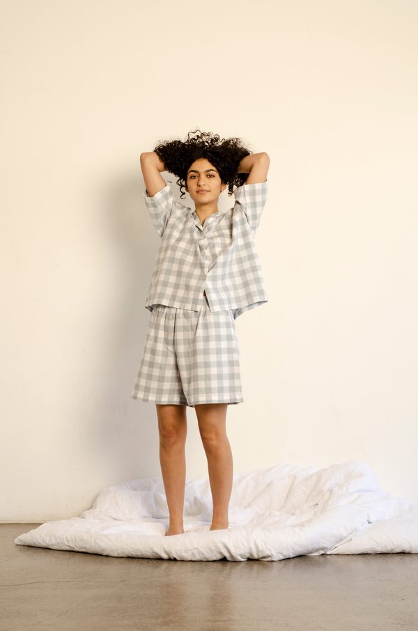 General Sleep Camilla Set - Mist Gingham General Sleep Camilla Set - Mist Gingham